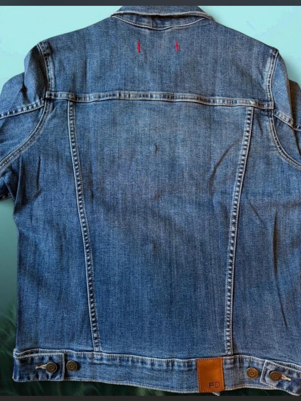NWT Fran Denim "Halie" Athletic Fit denim Jacket Size S - Picture 6 of 6